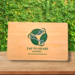 NFC Business card finished in Bamboo